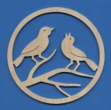 Fensterbild "Vogelpaar" klein